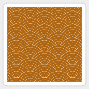 Waves (Golden Brown) Sticker